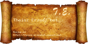 Theisz Erzsébet névjegykártya